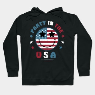 Party In The Usa 4Th Of July Preppy Smile Shirts Men Women Hoodie